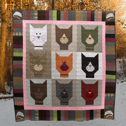 Cat CLM170611 Quilt Blanket