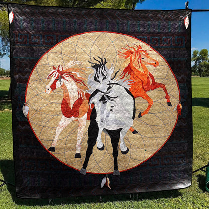 Horse CLM020763 Quilt Blanket