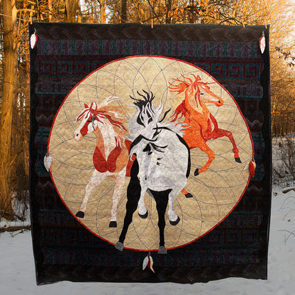 Horse CLM020763 Quilt Blanket
