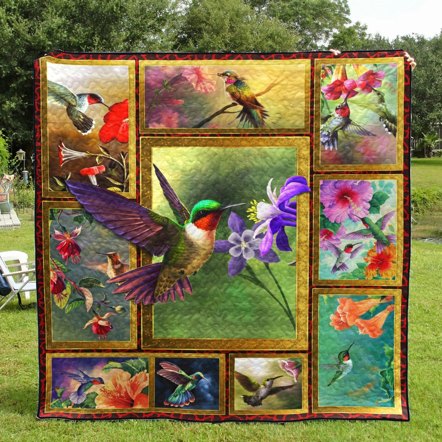 Hummingbird HM080719 Quilt Blanket