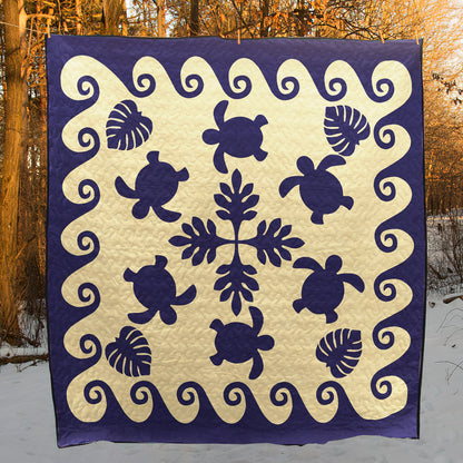 Turtle Hawaiian HM080727 Quilt Blanket