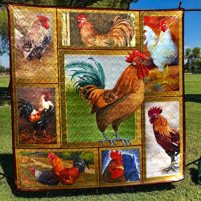 Chicken NN080706 Quilt Blanket