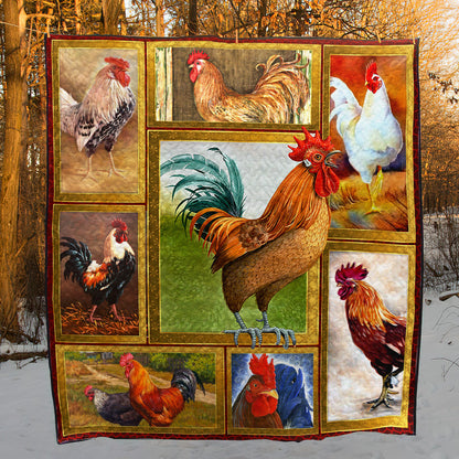 Chicken NN080706 Quilt Blanket