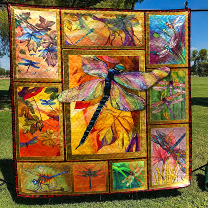 Dragonfly HM080708 Quilt Blanket