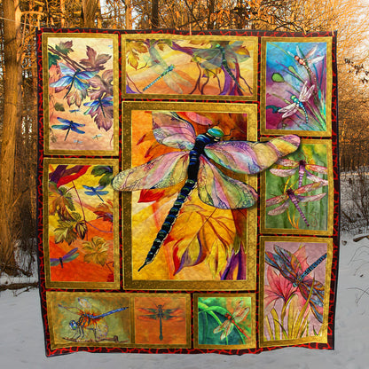 Dragonfly HM080708 Quilt Blanket