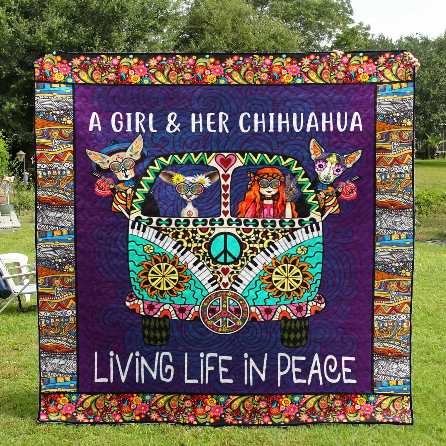 Chihuahua D9096 Quilt Blanket