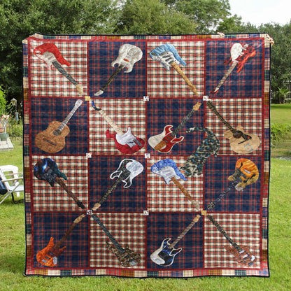 Guitar BI090706B TBG Quilt Blanket