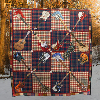 Guitar BI090706B TBG Quilt Blanket