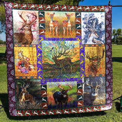 Deer CLP010708 Quilt Blanket