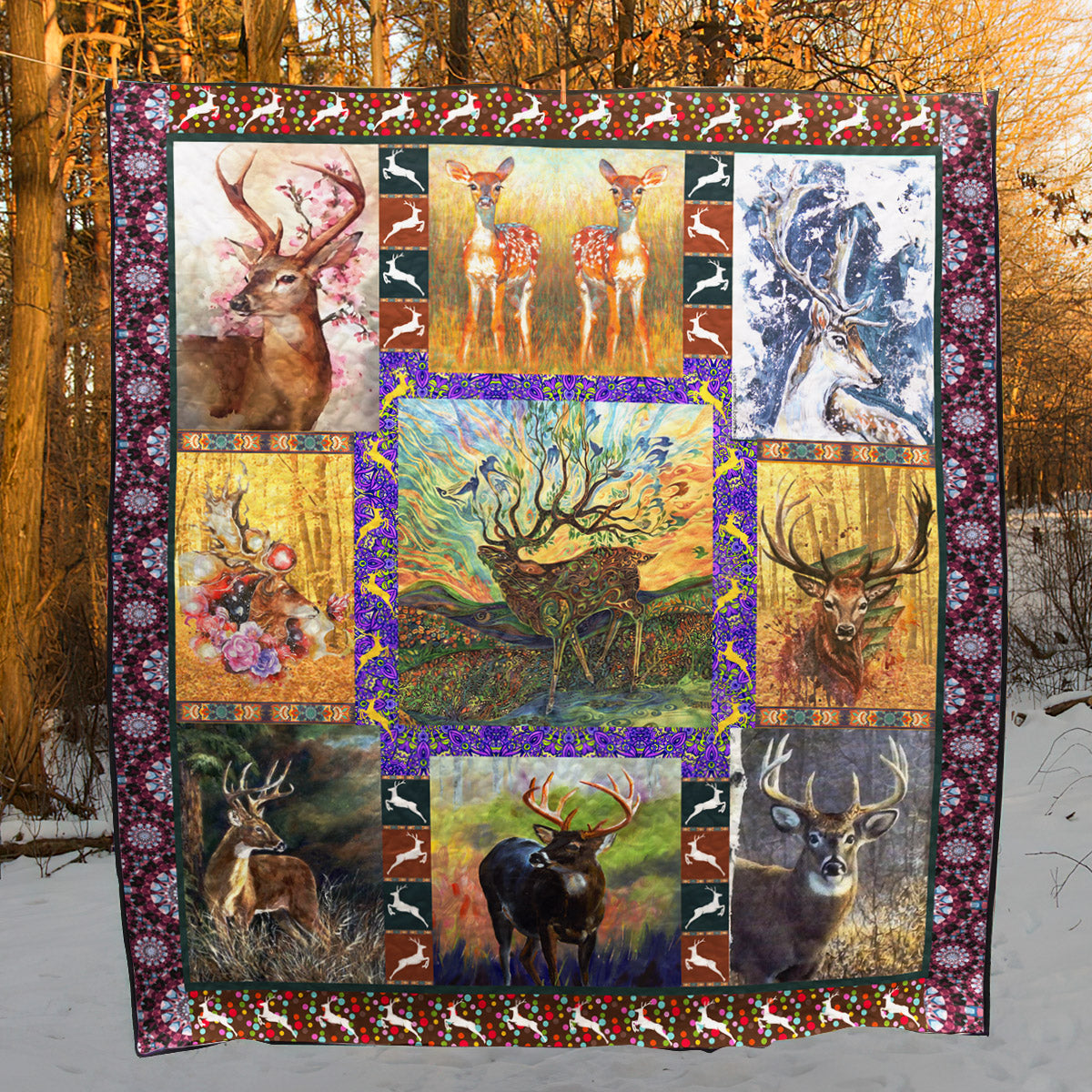 Deer CLP010708 Quilt Blanket