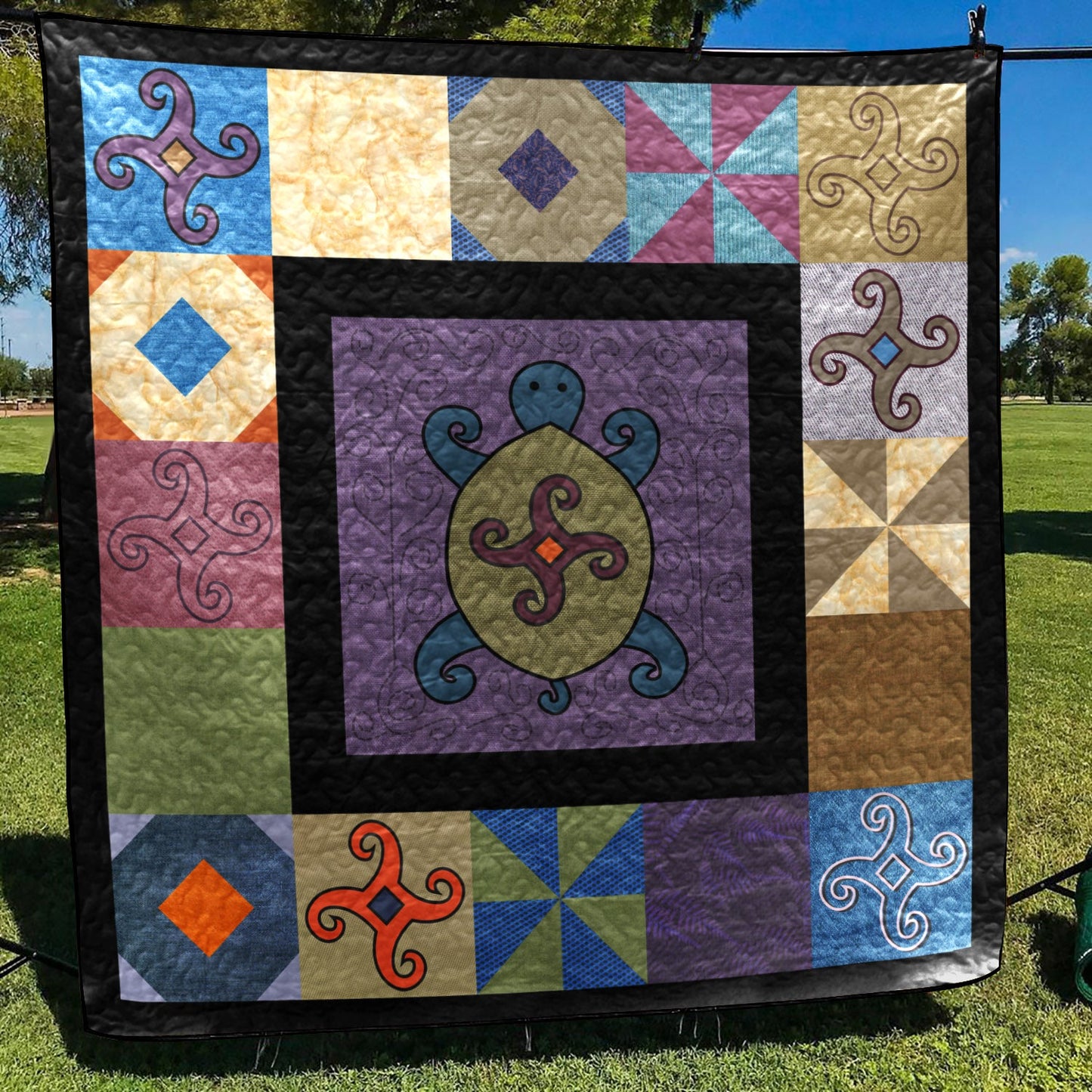 Turtle CLP040717 Quilt Blanket