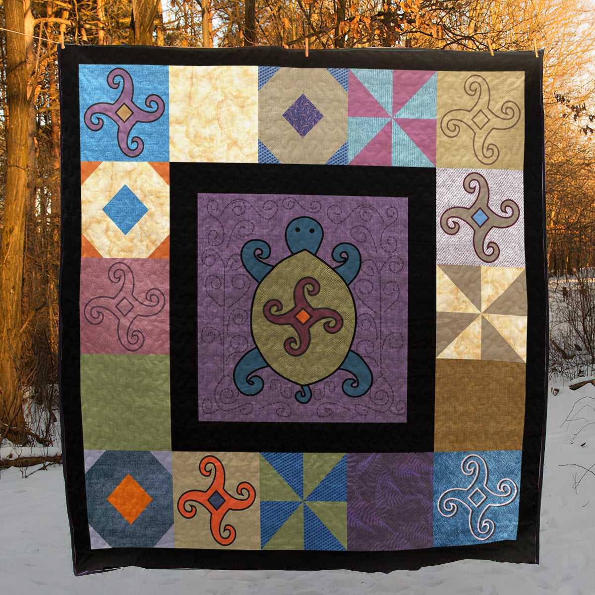 Turtle CLP040717 Quilt Blanket