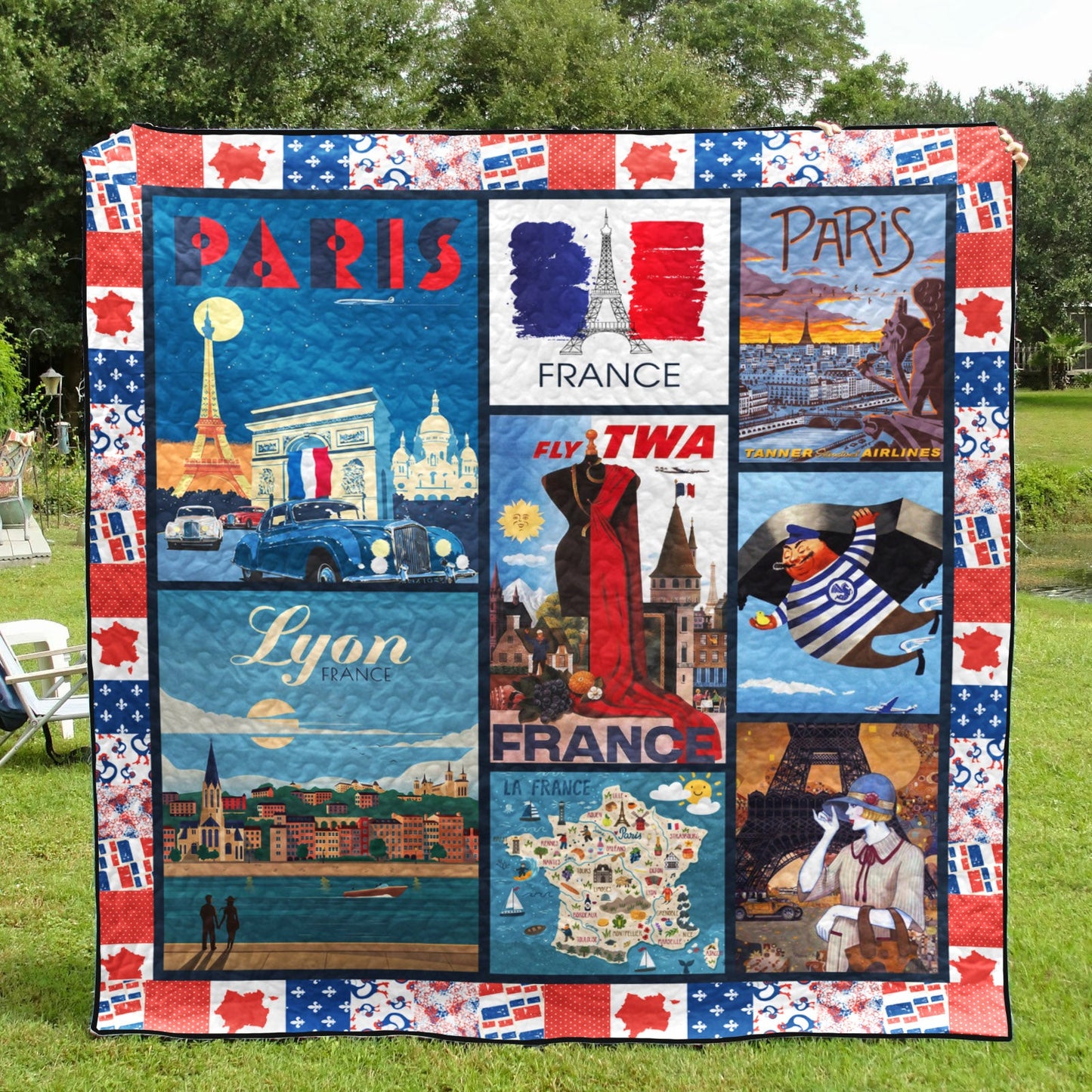 France NG090709B TBG Quilt Blanket