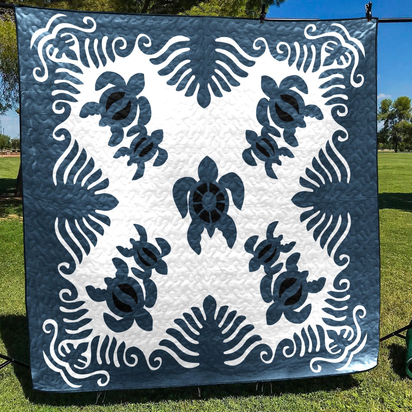 Hawaiian Turtle CLM010755 Quilt Blanket