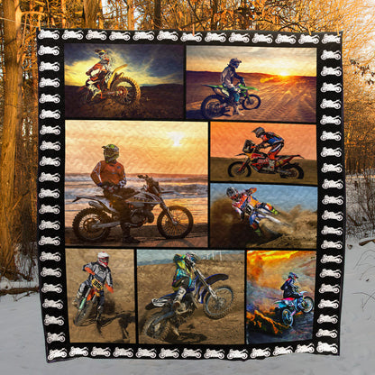 Motocross CL110606 Quilt Blanket