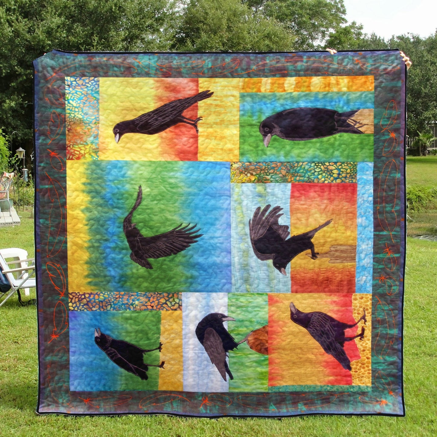 Crows CLM270614 Quilt Blanket