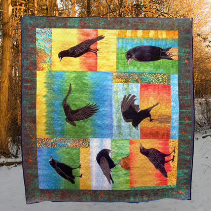 Crows CLM270614 Quilt Blanket