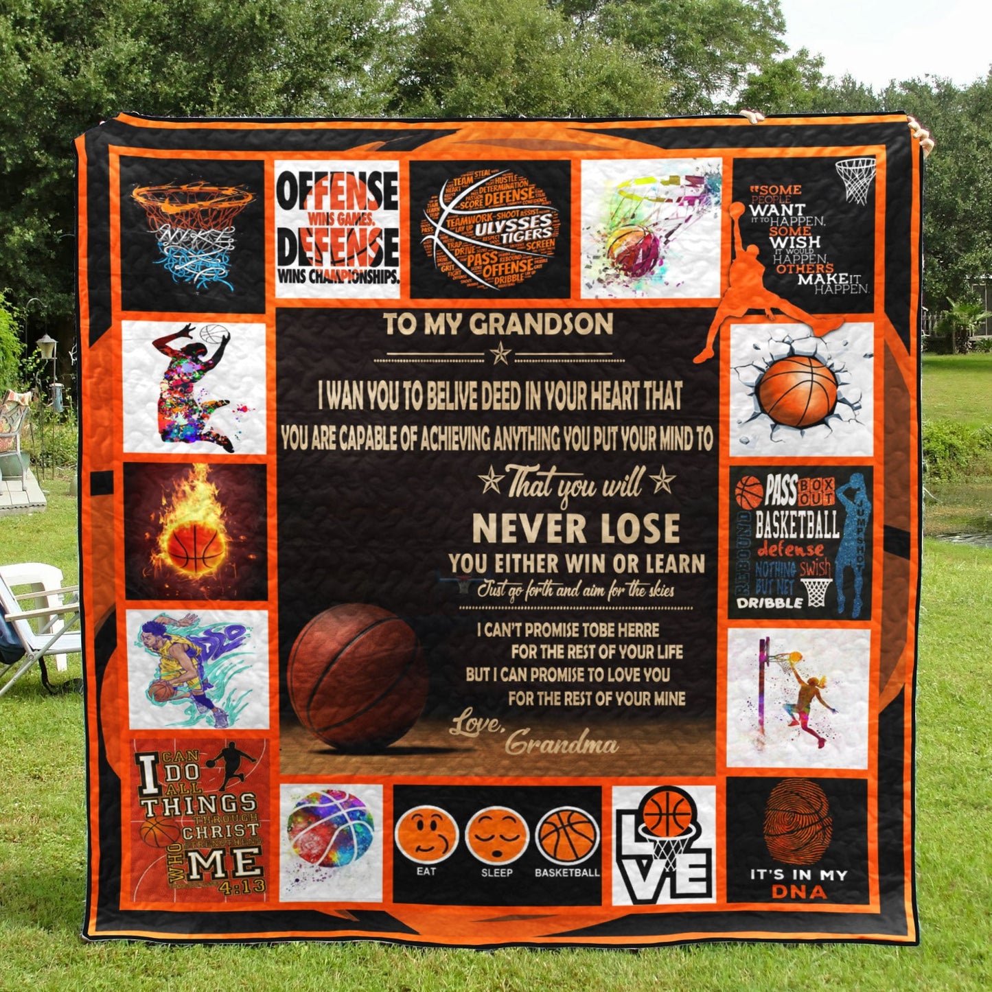 Basketball NA100705B TBG Quilt Blanket