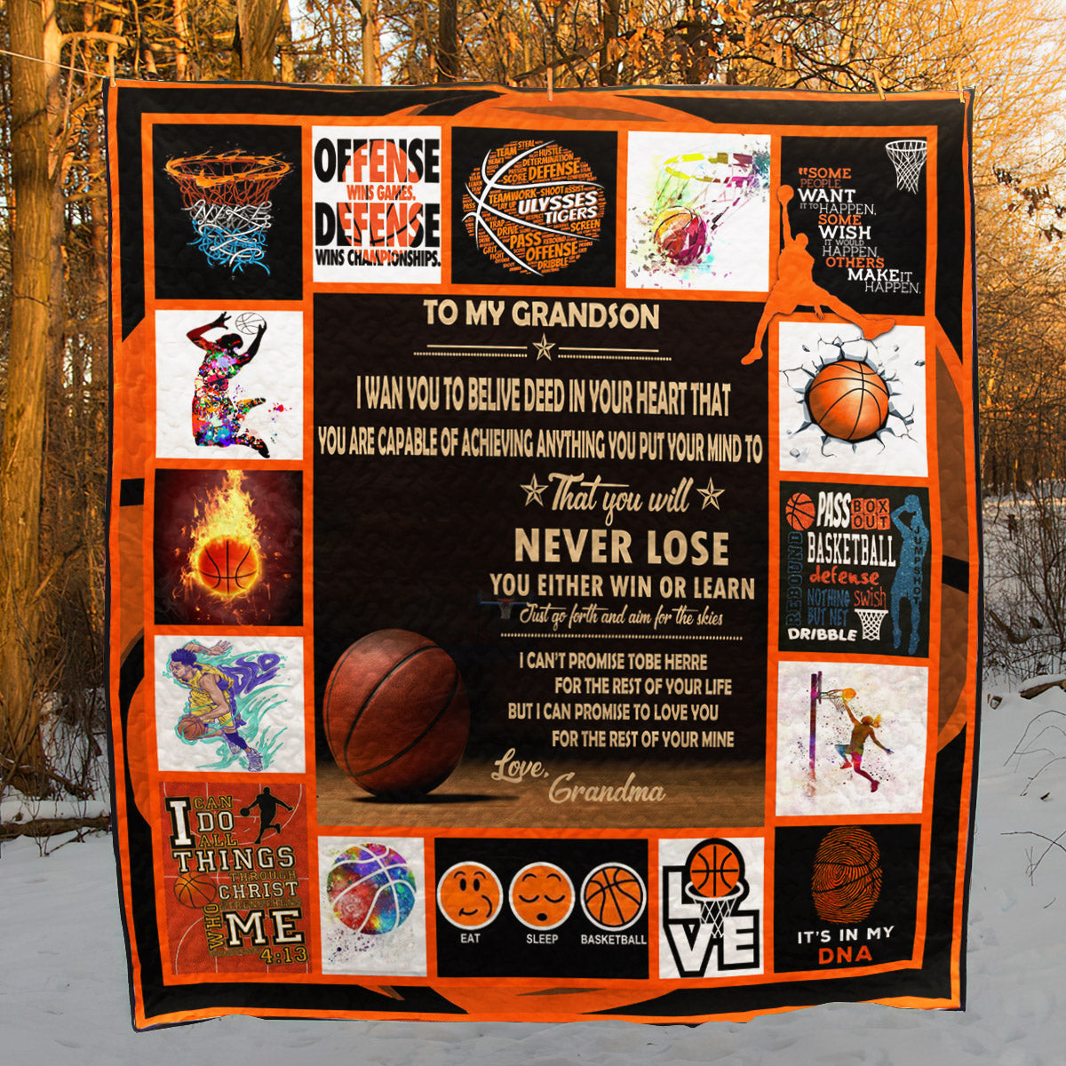 Basketball NA100705B TBG Quilt Blanket