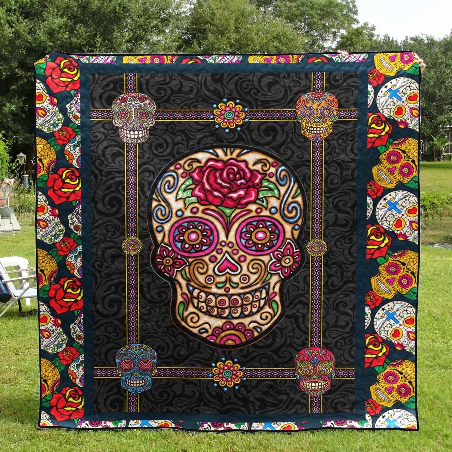 Skull CLA040724 Quilt Blanket