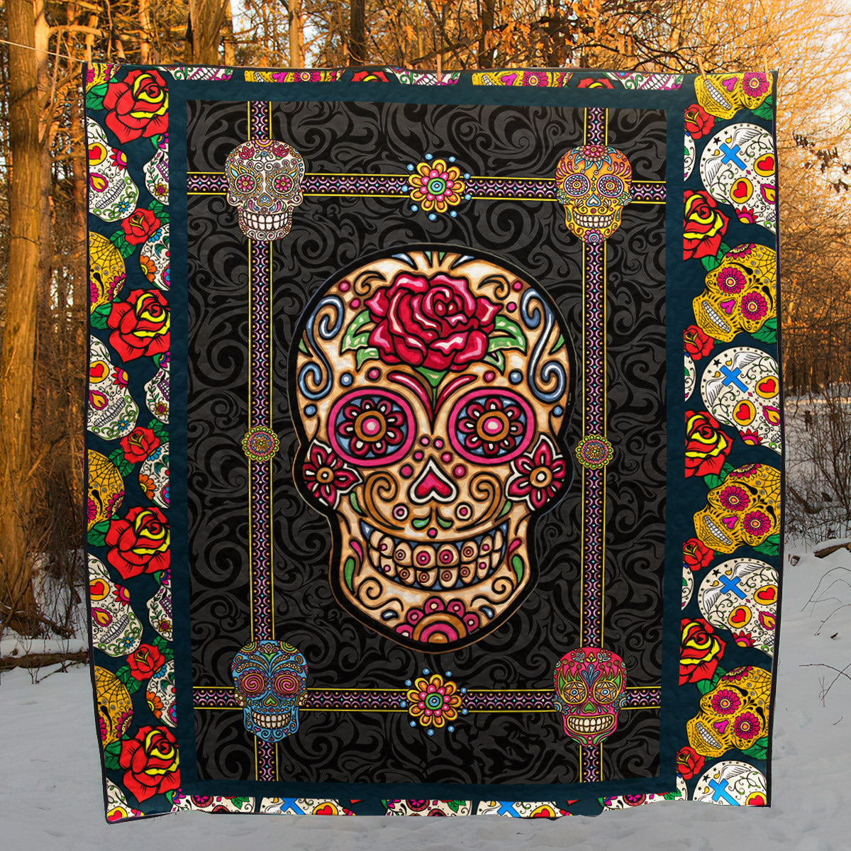 Skull CLA040724 Quilt Blanket