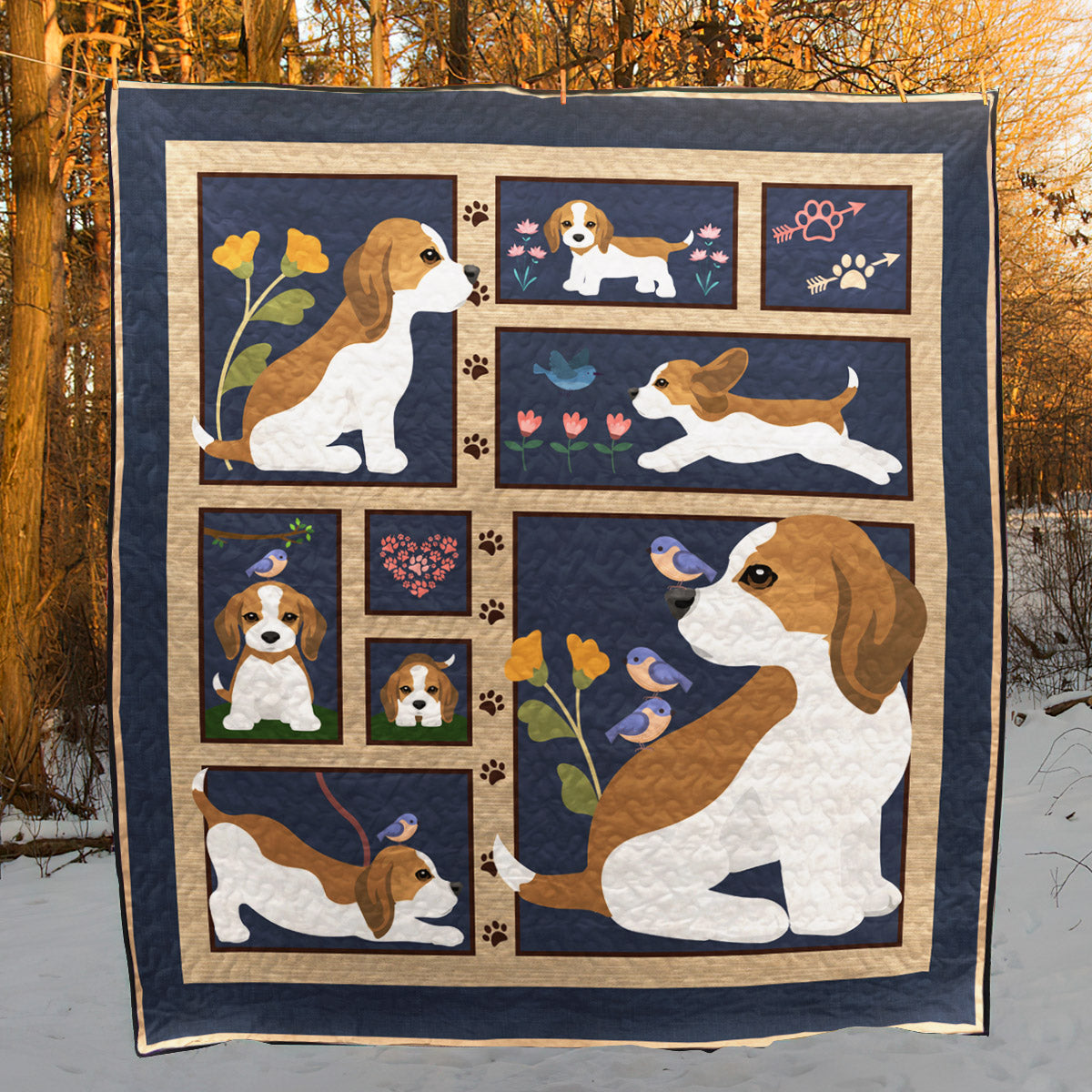 Beagle HN120701 Quilt Blanket