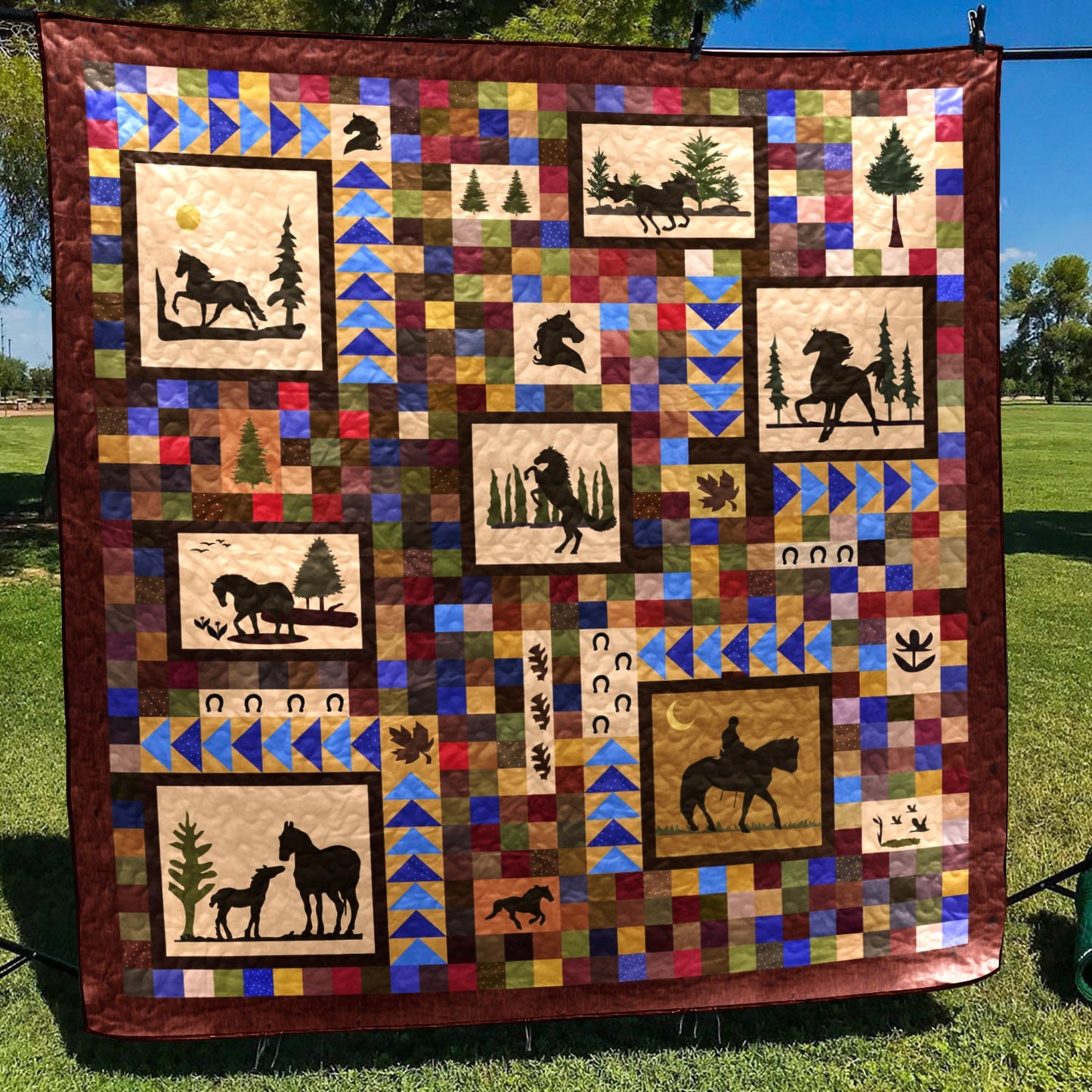Horse BL120719 Quilt Blanket