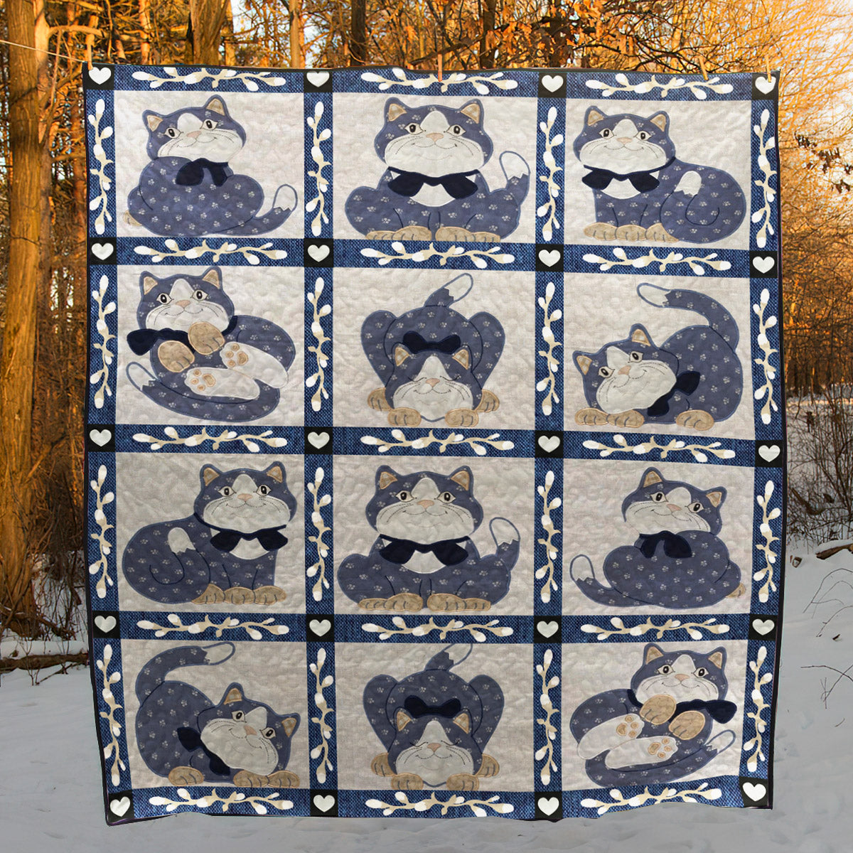 Cat CLP020710 Quilt Blanket