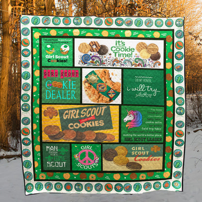 Girl Scout Cookie PKT240615 Quilt Blanket