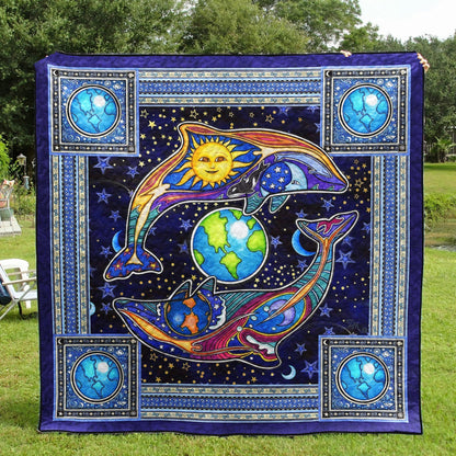 Dolphin HN130712 Quilt Blanket