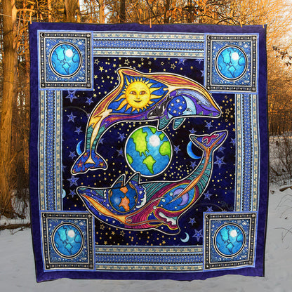 Dolphin HN130712 Quilt Blanket