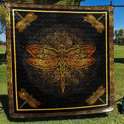 Dragonfly QN130723 Quilt Blanket