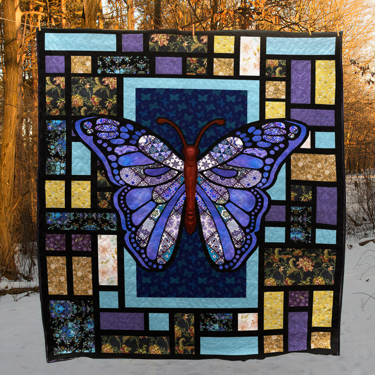 Butterfly HM150703 Quilt Blanket