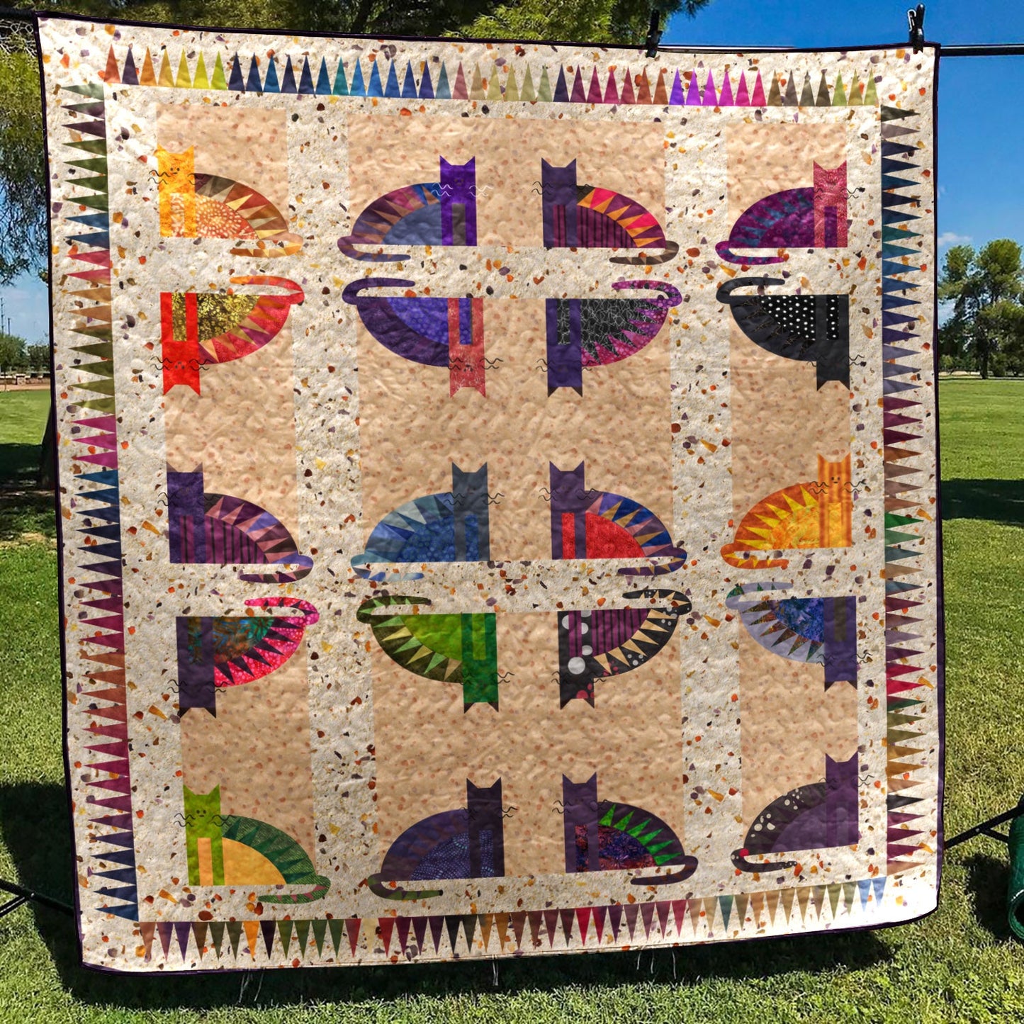 Cat CLP020711 Quilt Blanket