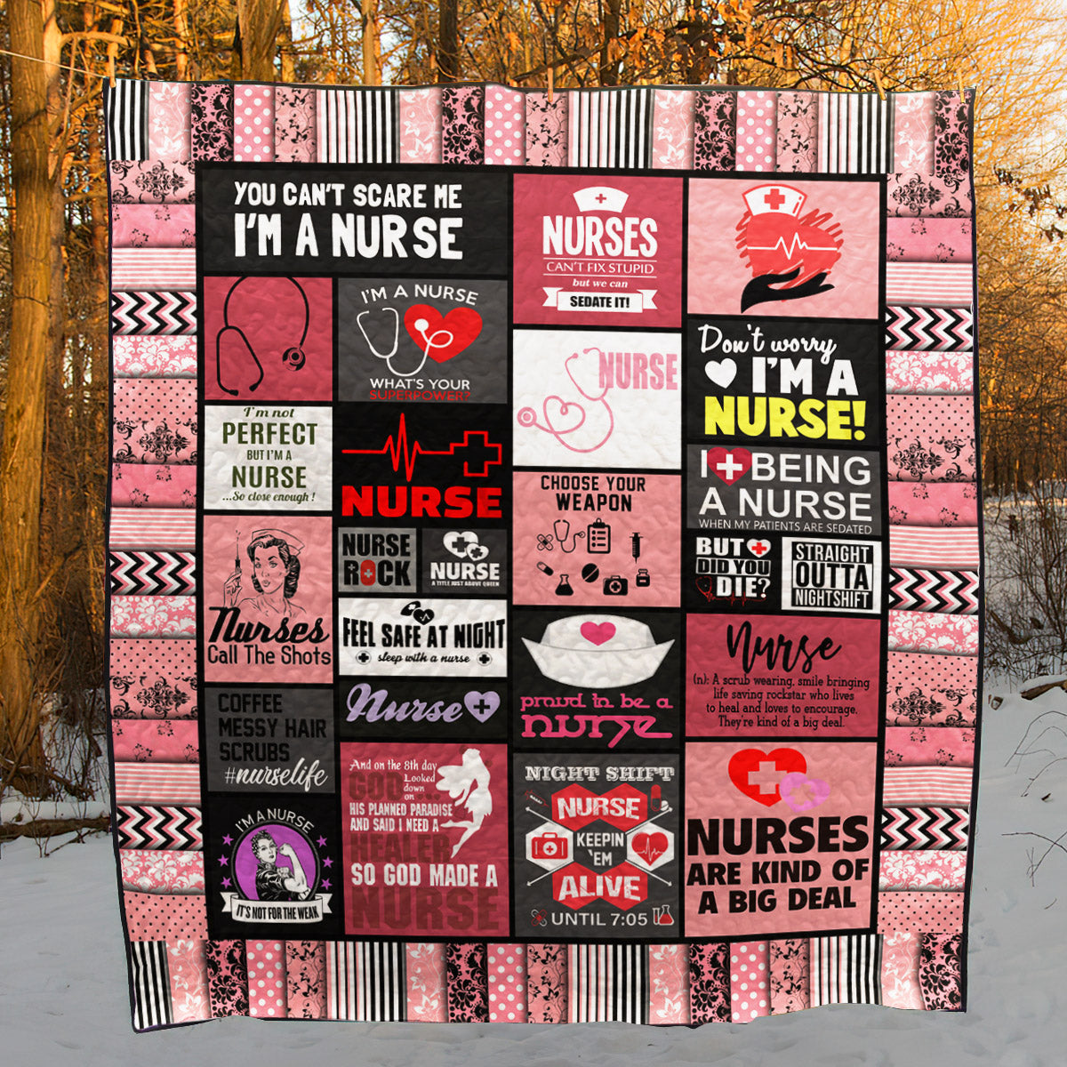 Nurse Life CLT150645 Quilt Blanket