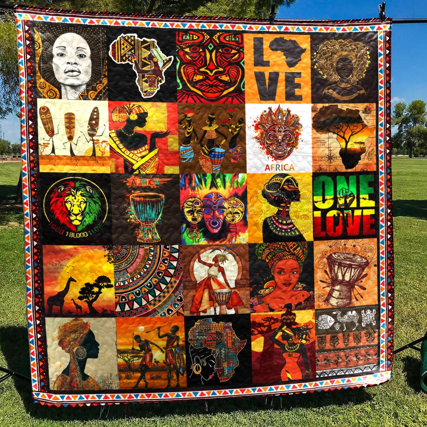 Africa YE160704A TBG Quilt Blanket