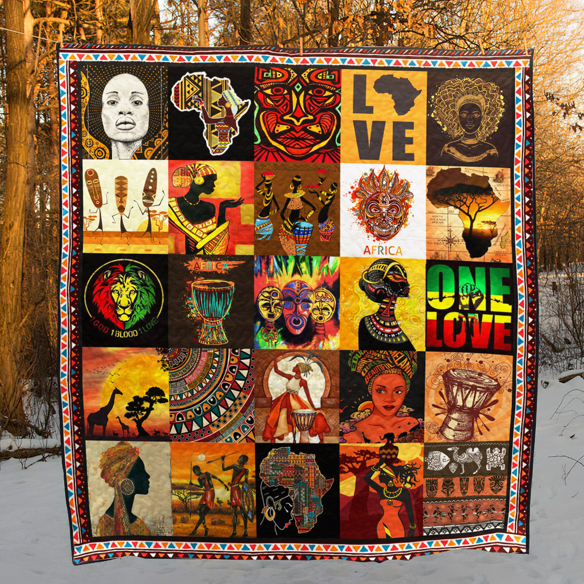 Africa YE160704A TBG Quilt Blanket