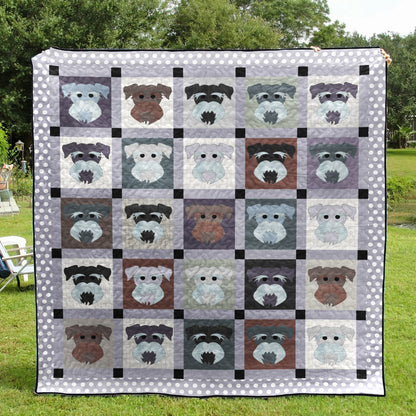 Miniature Schnauzer NN160717 Quilt Blanket
