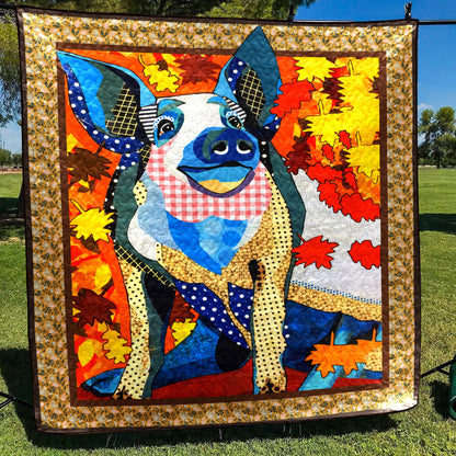 Pig CG160722 Quilt Blanket