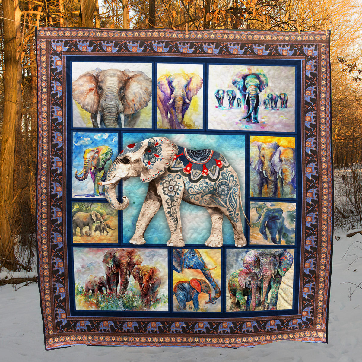 Elephant NN170716 Quilt Blanket