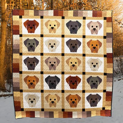 Labrador Retriever QN170718 Quilt Blanket