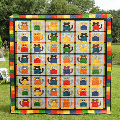 Cat BL170704 Quilt Blanket