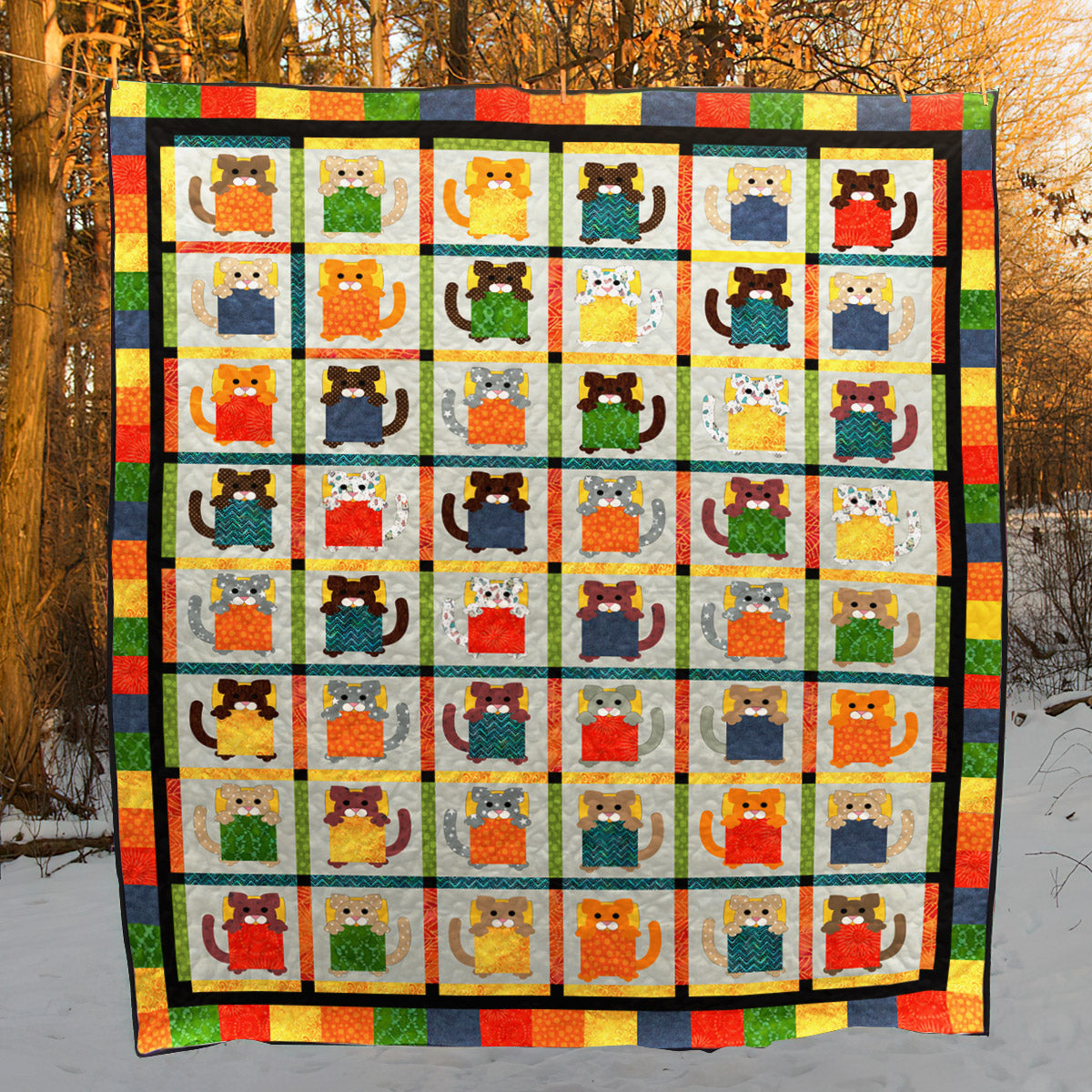 Cat BL170704 Quilt Blanket
