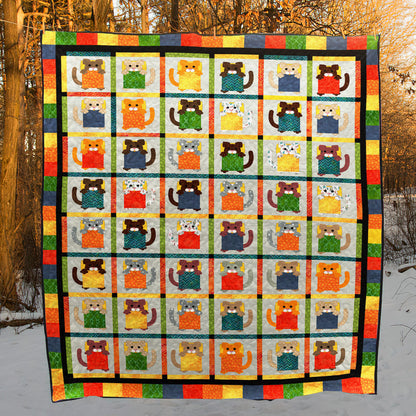 Cat BL170704 Quilt Blanket