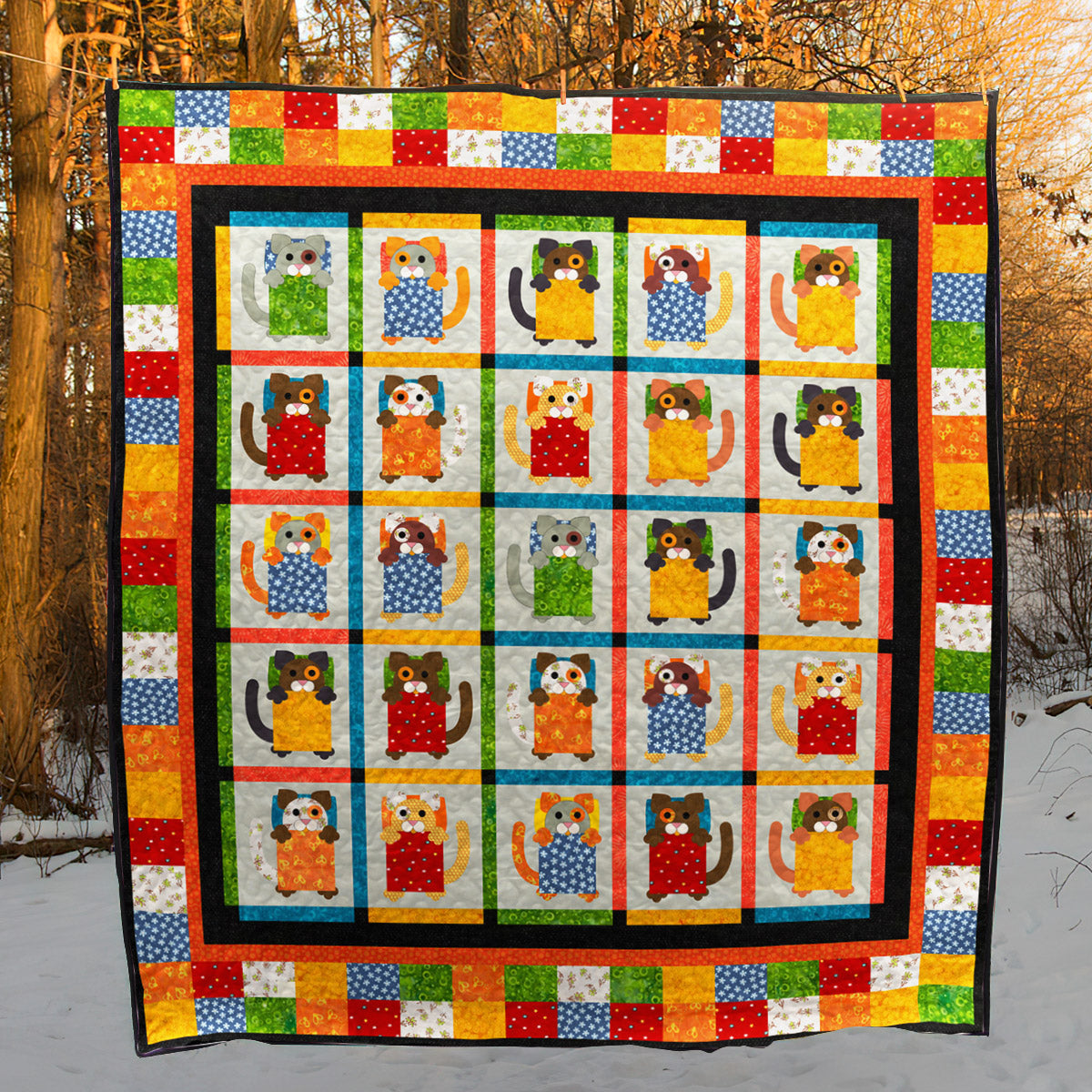 Cat BL170705 Quilt Blanket