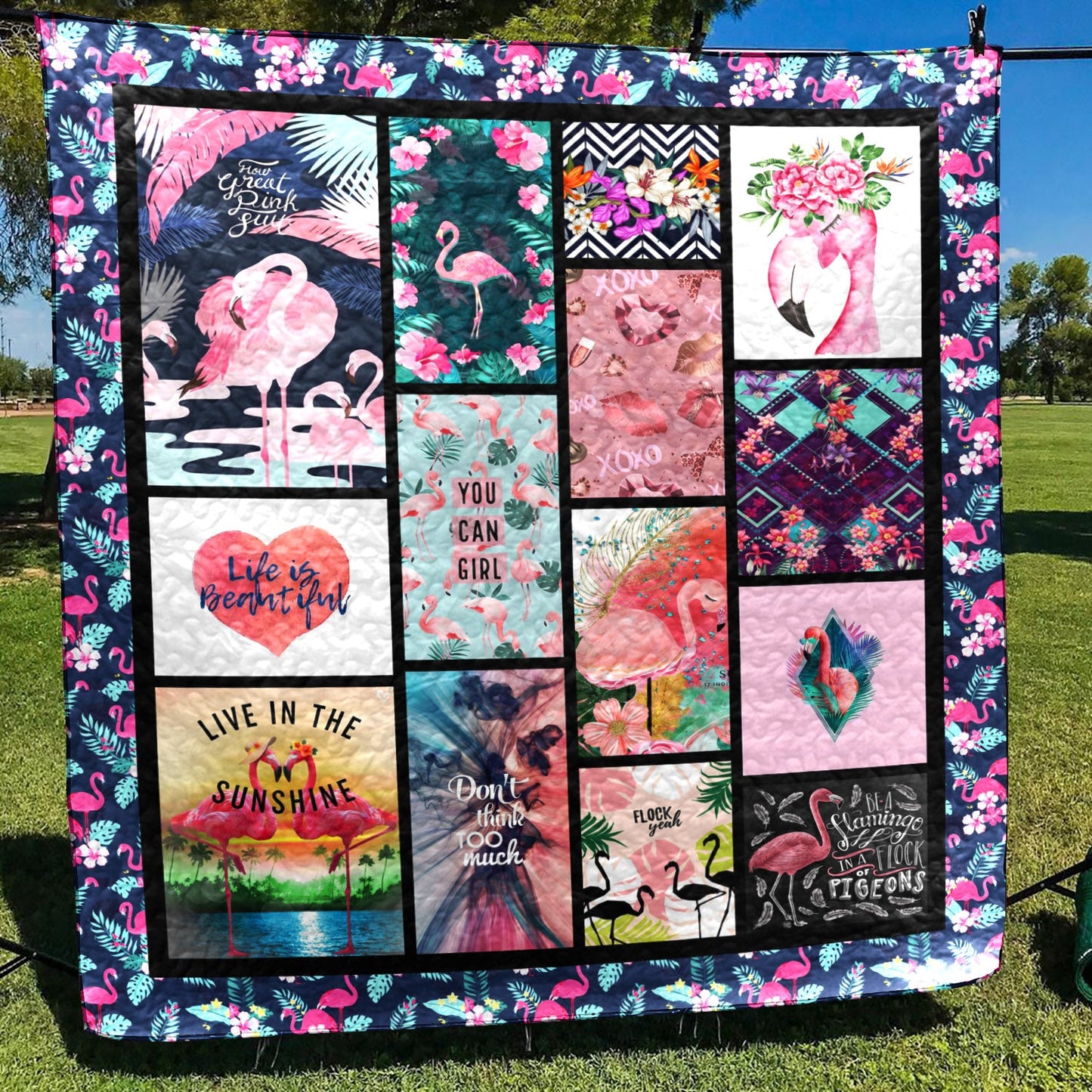 Flamingo CLM030722 Quilt Blanket