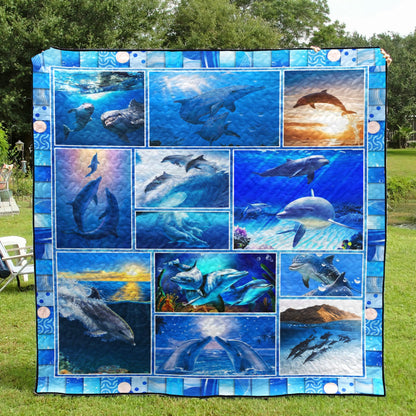 Dolphin CLH0612302Q Quilt Blanket