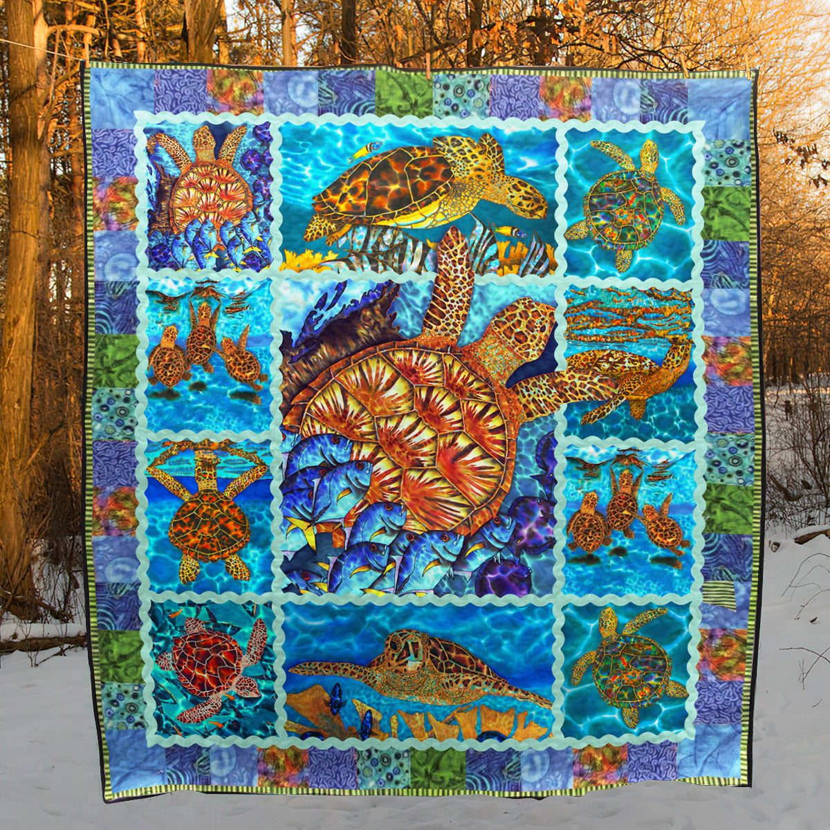 Turtle HM180714 Quilt Blanket