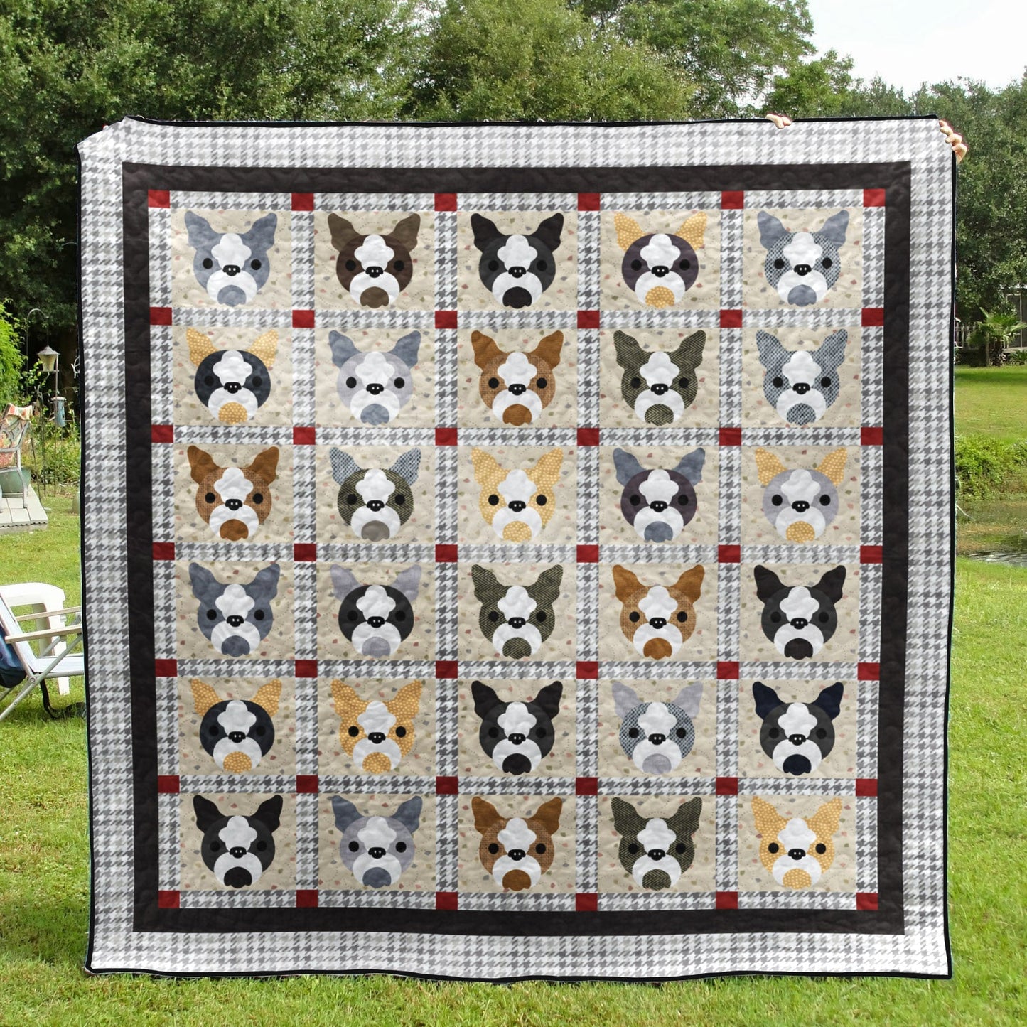 Boston Terrier BT180702 Quilt Blanket