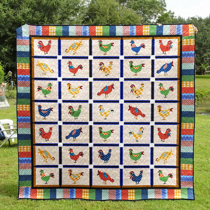 Chicken ML180704 Quilt Blanket